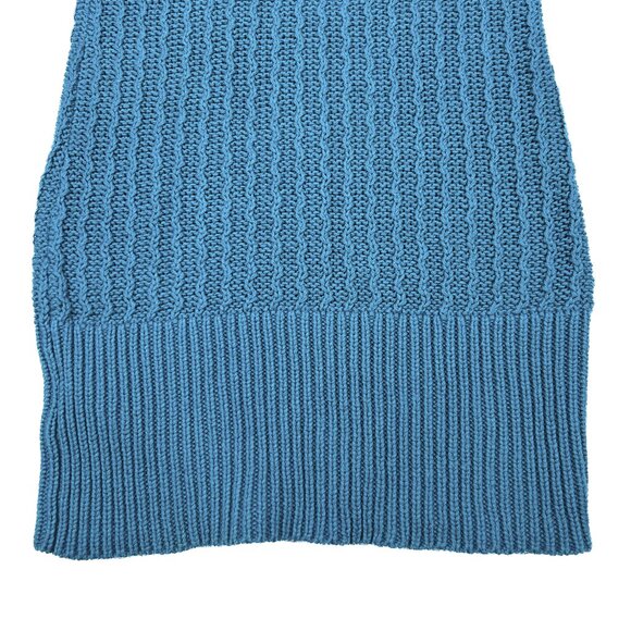 Guess Cable Knit Bodycon Teal Sweater Dress Turtleneck with Zipper Sz XS - NWOT - Picture 7 of 9